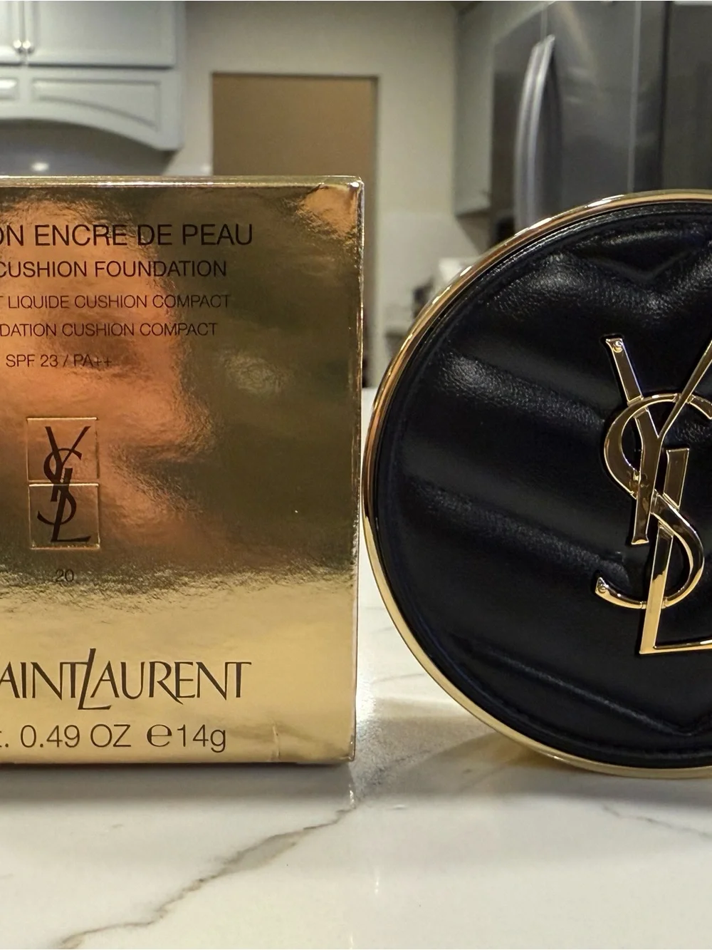 YSL Le Cushion Encre de Peau B 20 Natural Beige Matte SPF23 Authentic New In Box